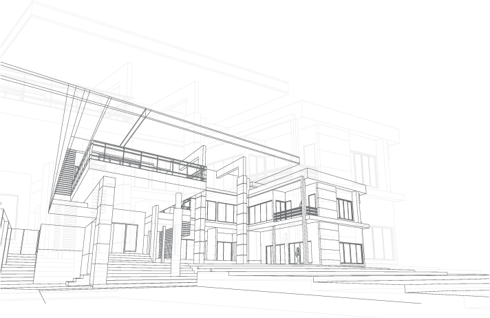 Line drawing of the Zennov Industry building